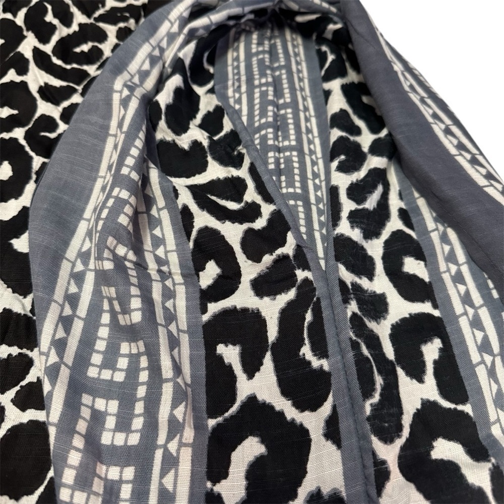 Theodora & Callum Caftan Tunic Poncho Top Tee Shirt Linen Blend Size OS V Neck - Picture 12 of 15